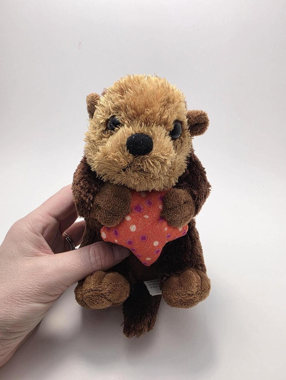 Wild Republic Sea Otter Holding Starfish Plush (7 inch)